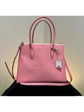Kate Spade Eva Medium Satchel * Bright Carnation • Leather • Pretty EUC